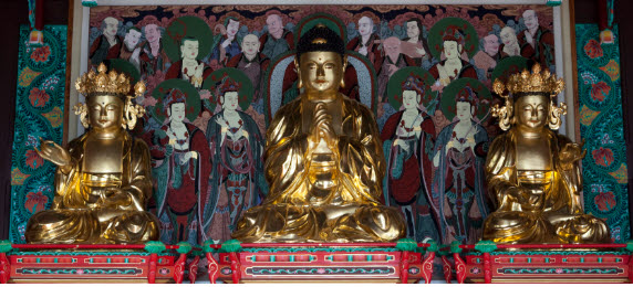 고령 반룡사 목조비로자나 삼존불좌상_1