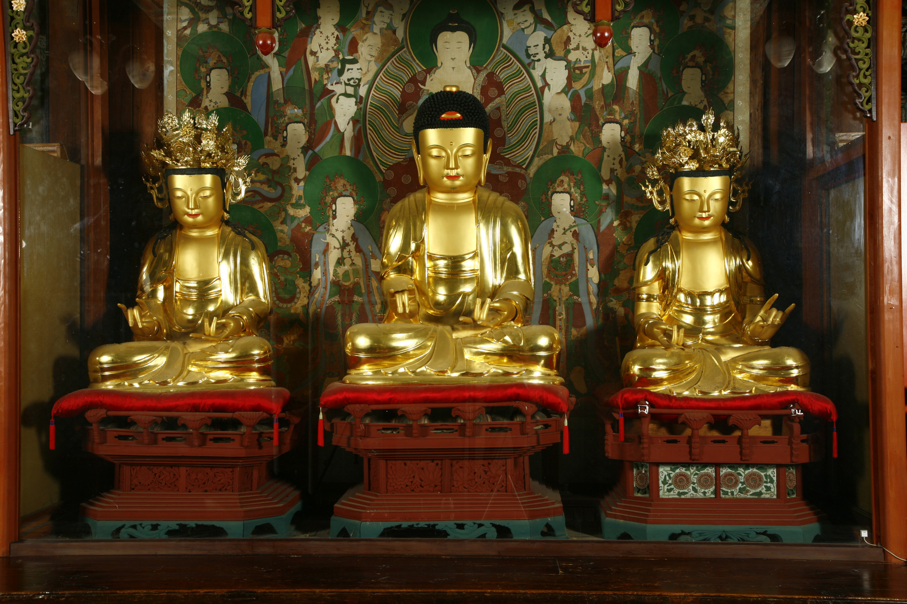 상주 남장사 목조아미타여래삼존좌상_1