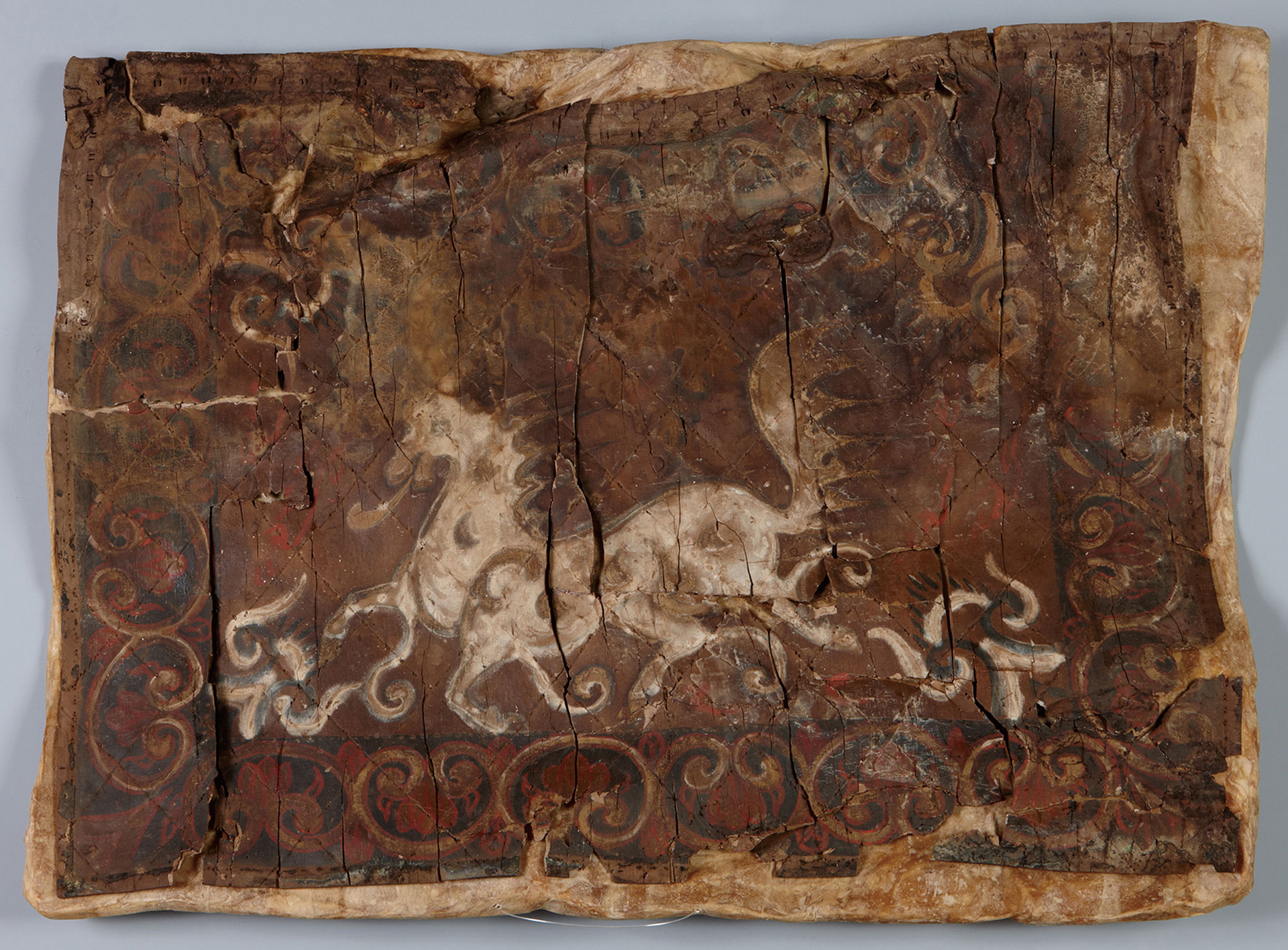 경주 천마총 장니 천마도_1