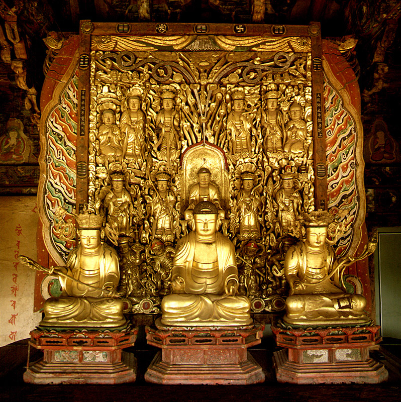 예천 용문사 목각아미타여래설법상_1