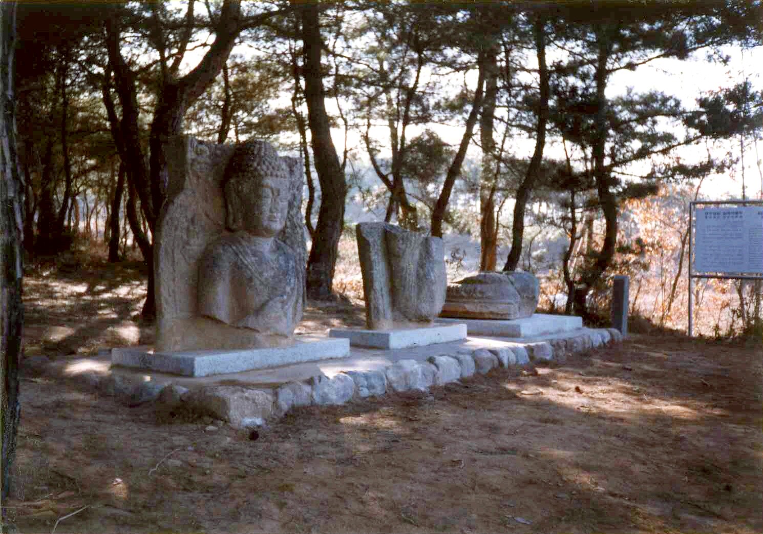 경주 남산 입곡 석불두_1