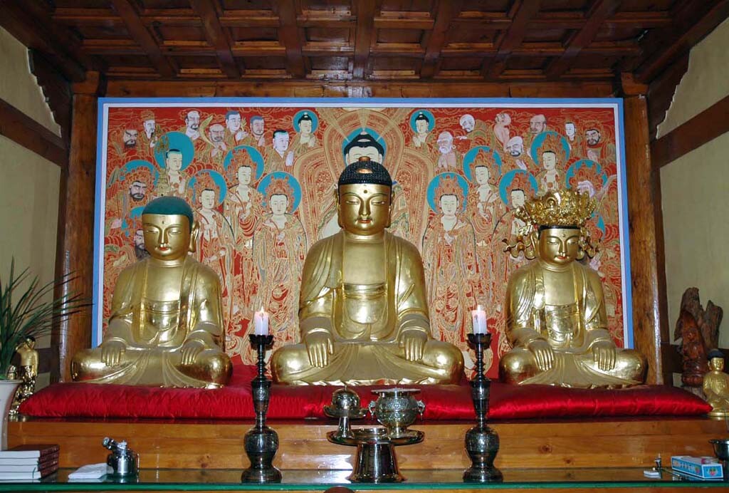 칠곡 송림사 석조아미타여래삼존상_1